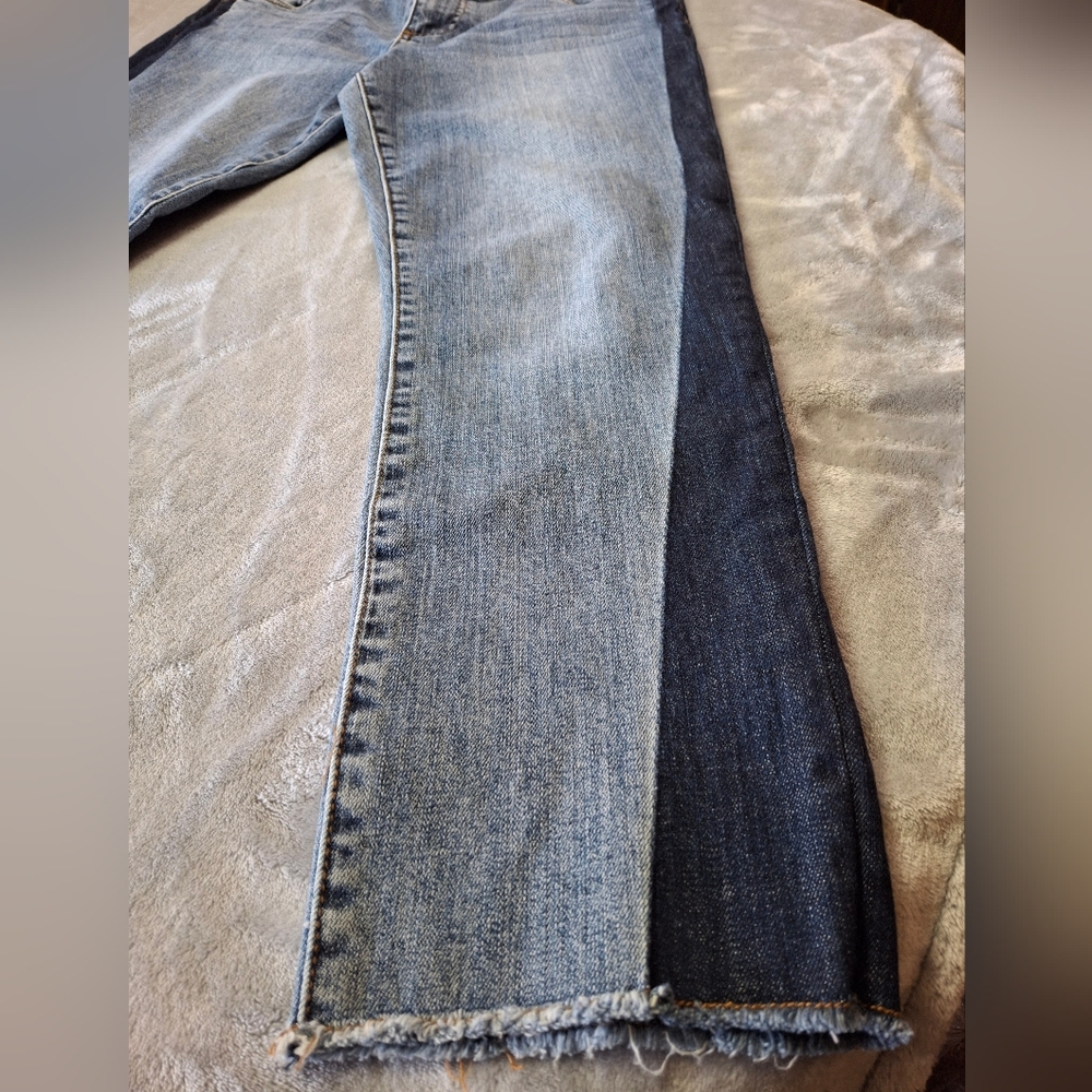 Kut from the Kloth Blue Ankle Cropped Jeans with Skinny Fit - Picture 4 of 10